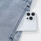 OLIVIA Balloon Sleeve Denim Dress