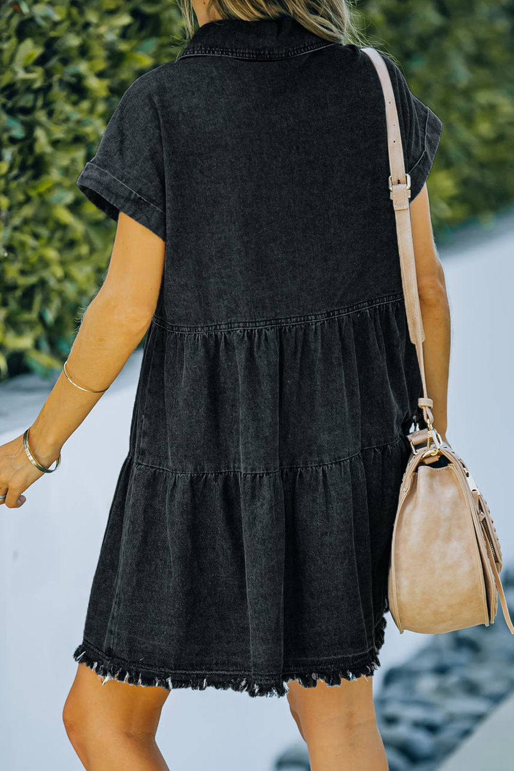 NICKS Raw Hem Denim Dress