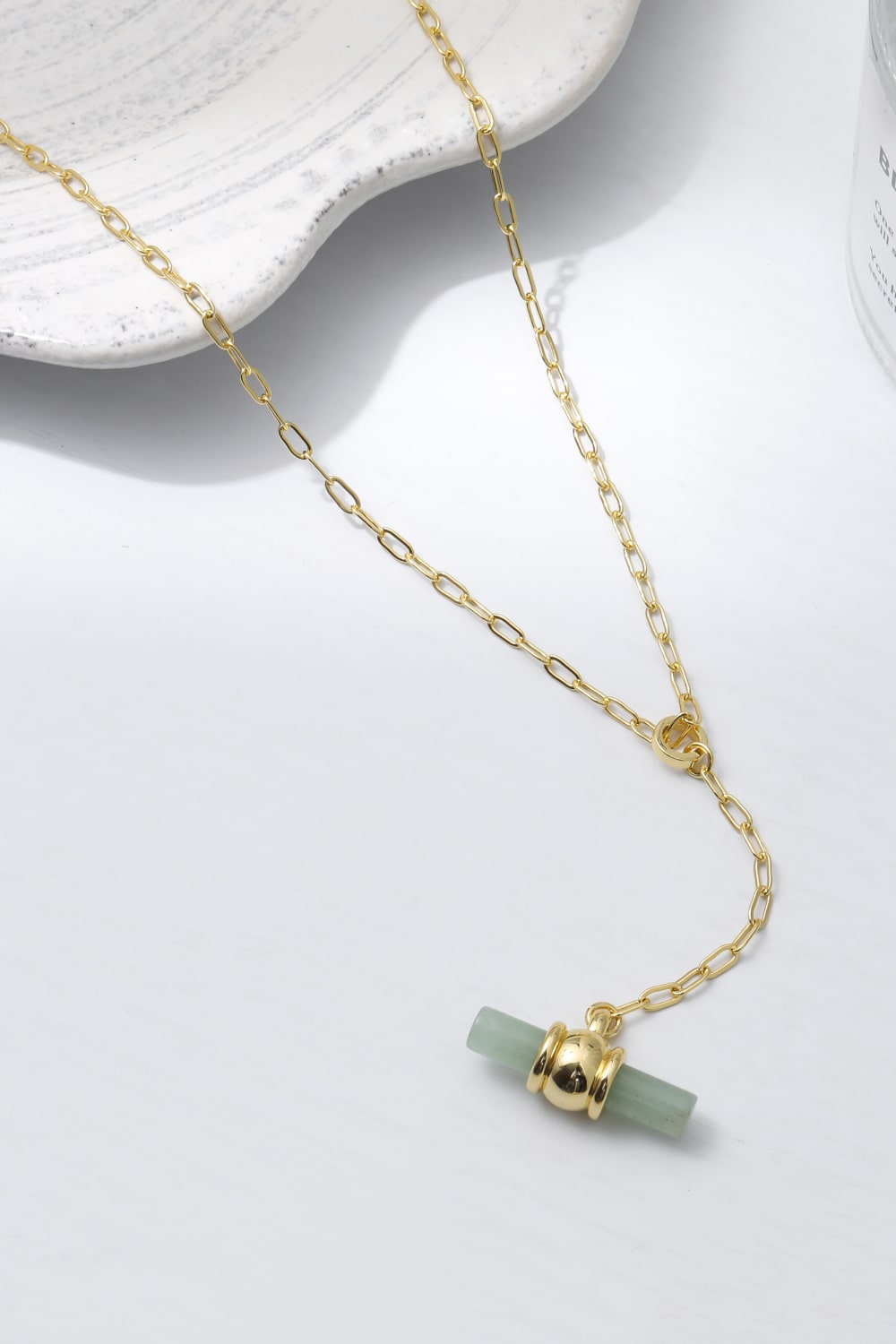 Dainty Does It Gold-Plated Bar Pendant Necklace