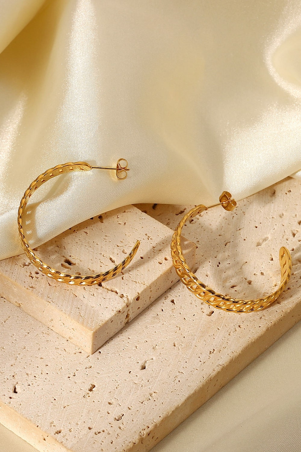 Crushing On You Gold-Plated Hoop Earrings