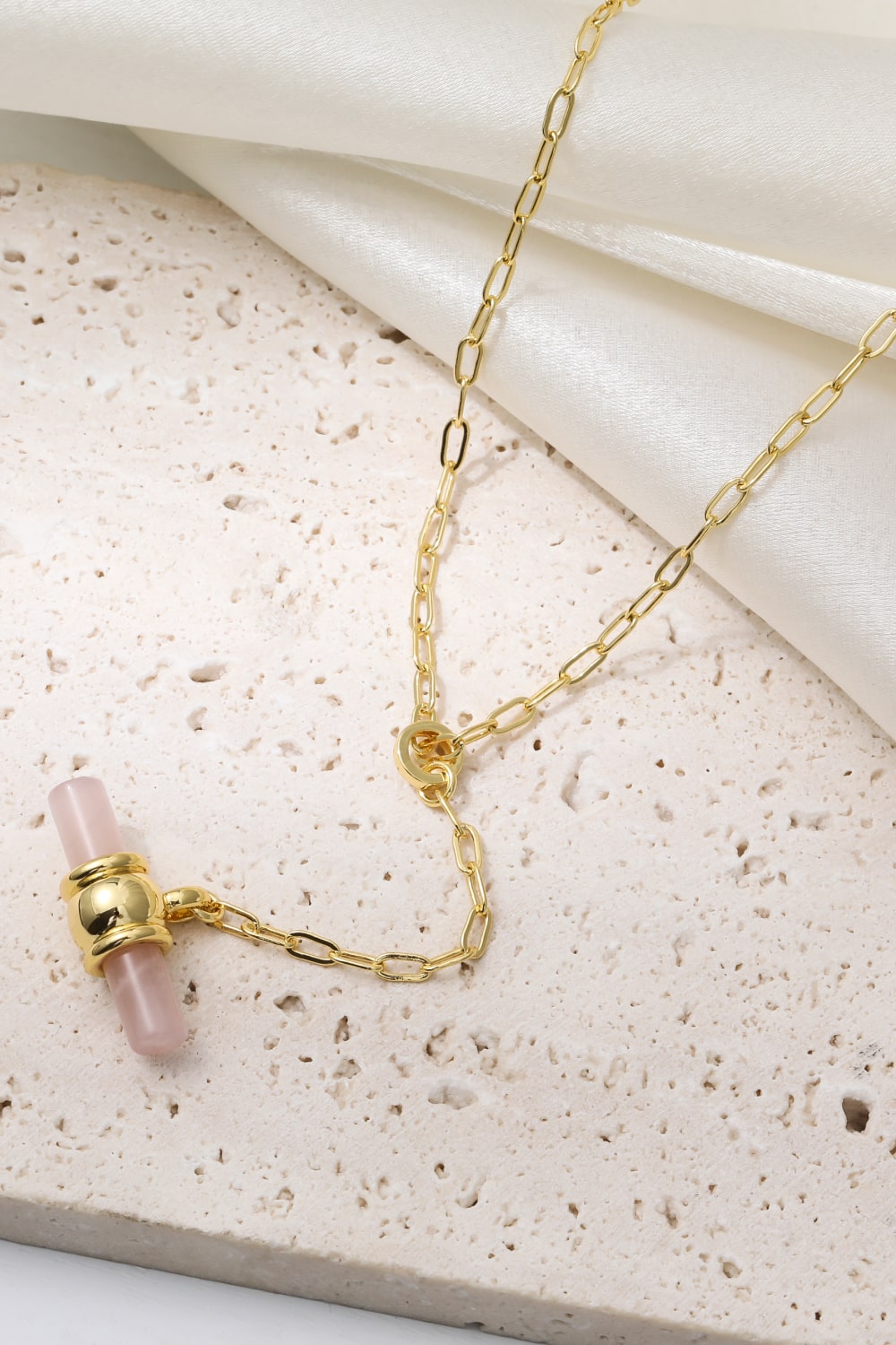 Dainty Does It Gold-Plated Bar Pendant Necklace