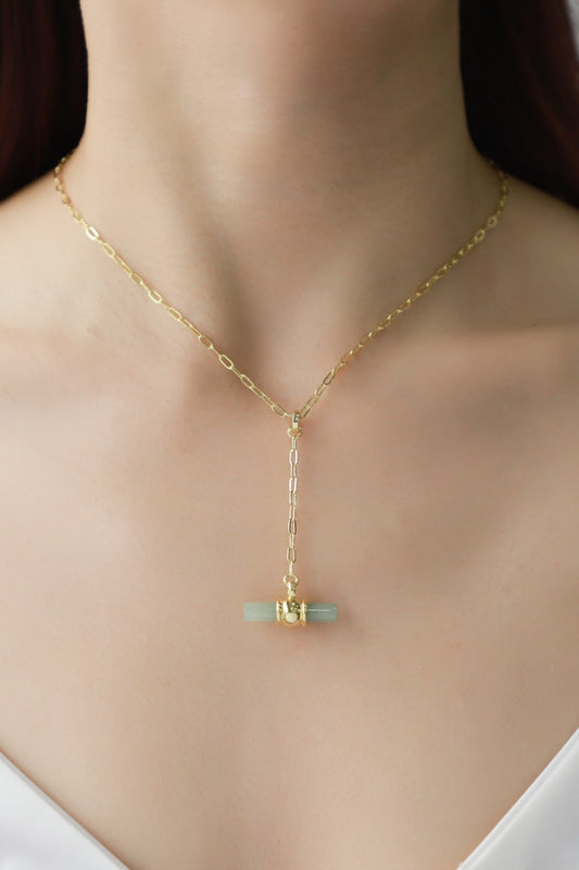 Dainty Does It Gold-Plated Bar Pendant Necklace