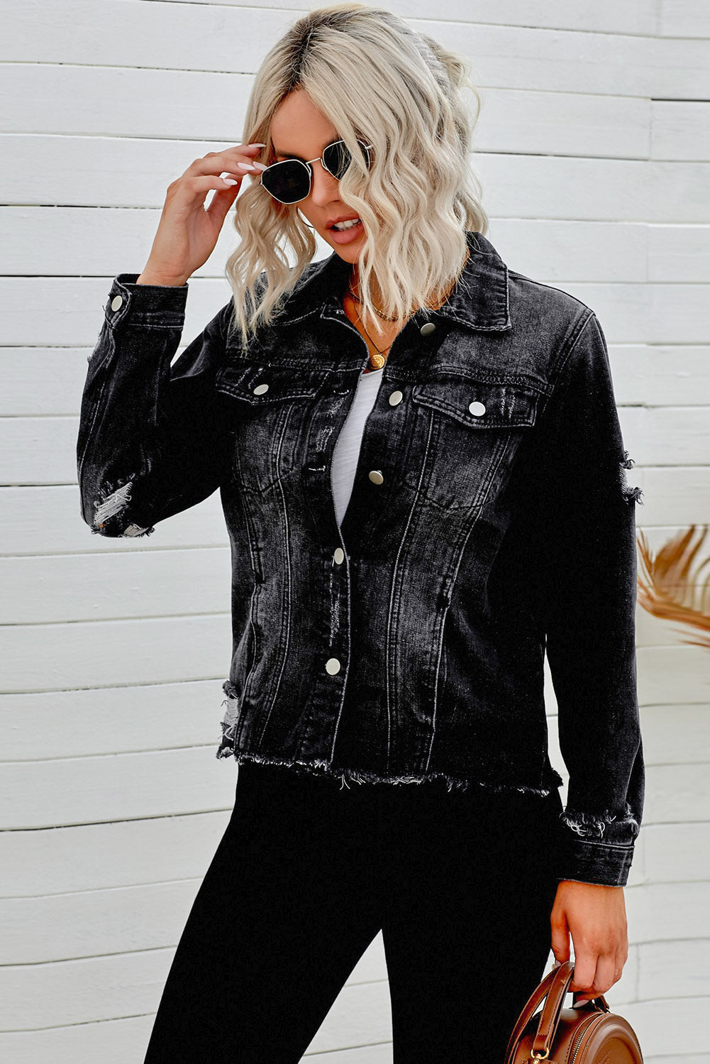 PORTMAN Distressed Denim Jacket