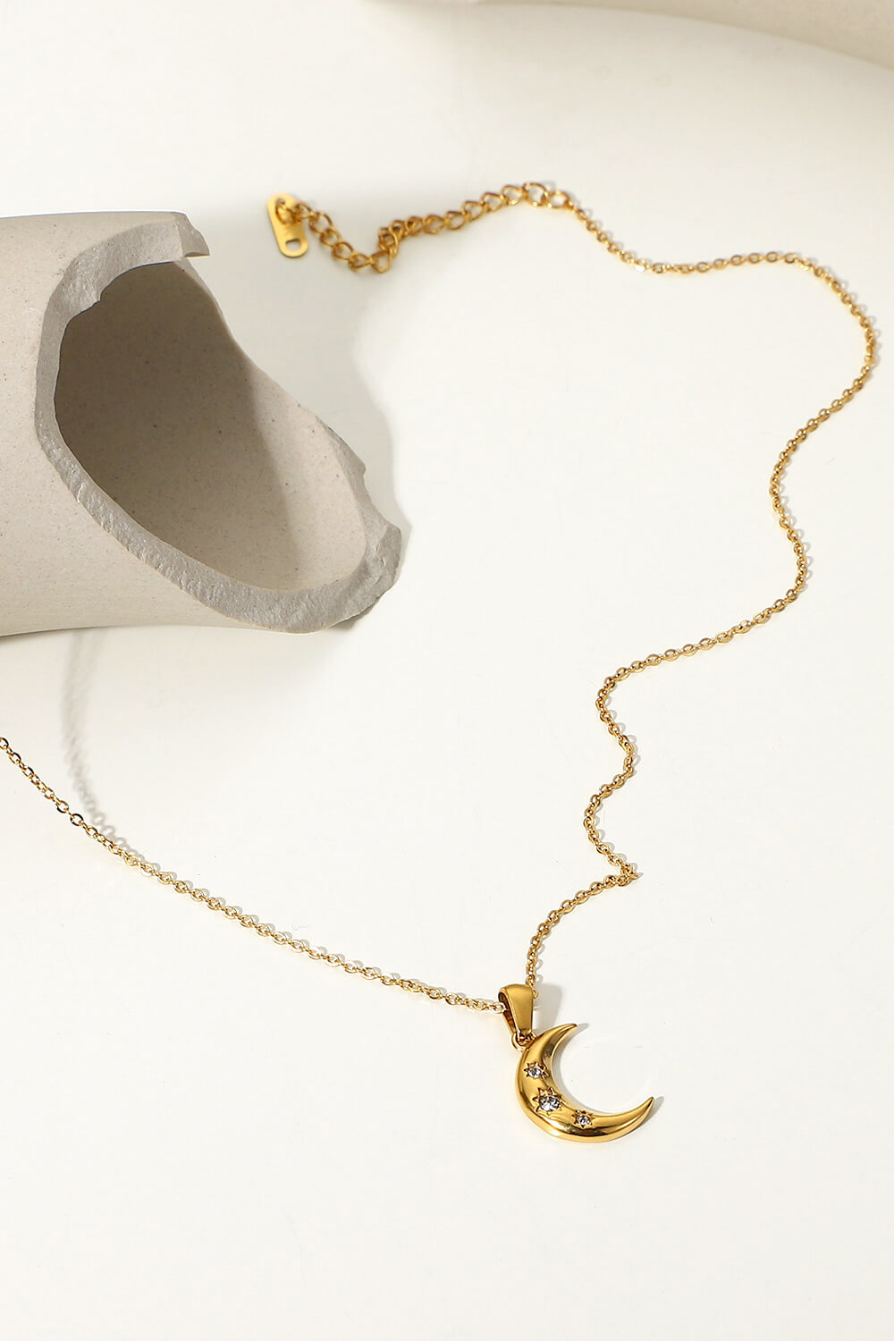 May I Have This Moondance 18K Gold Plated Pendant Necklace