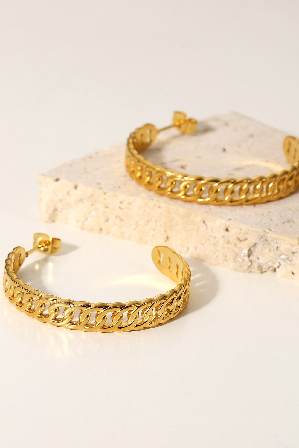 Crushing On You Gold-Plated Hoop Earrings