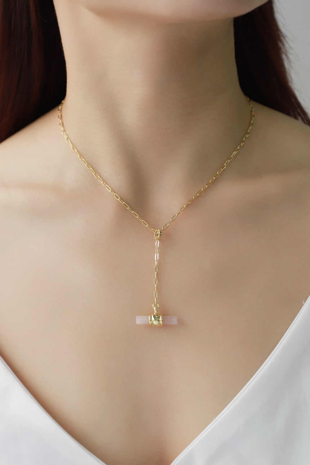 Dainty Does It Gold-Plated Bar Pendant Necklace