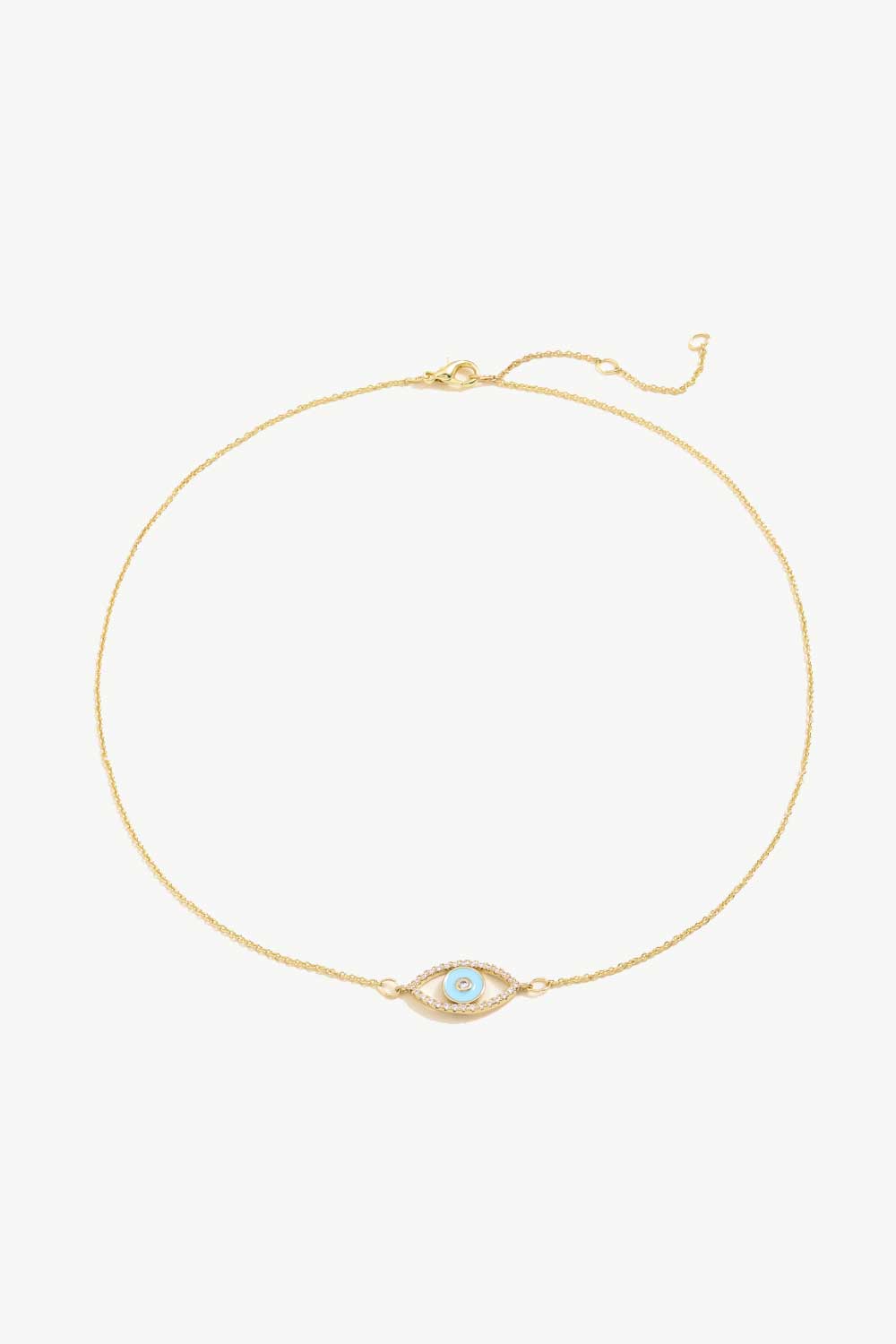 Eye See All Pendant Gold Plated Chain Necklace