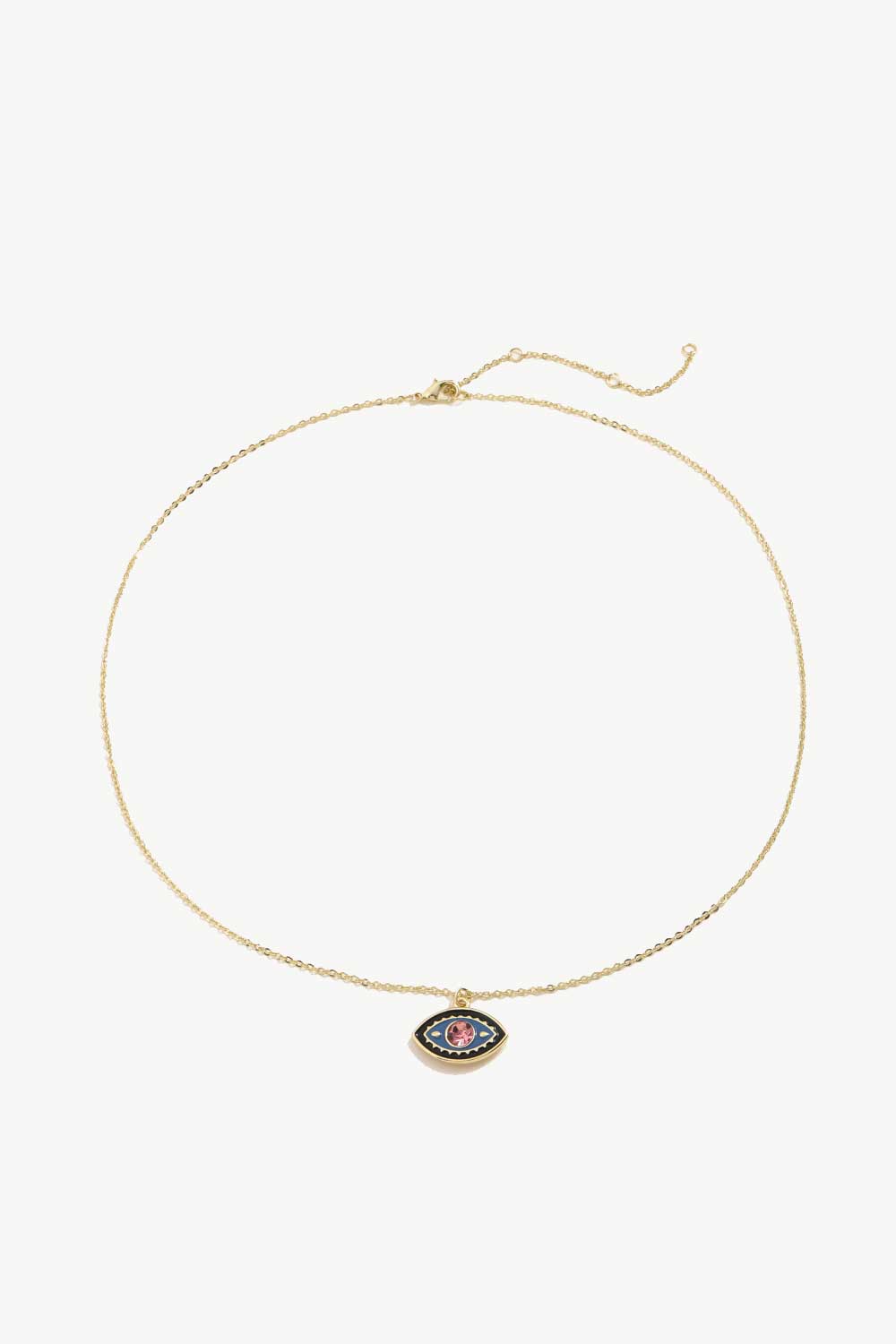 Eye See All Pendant Gold Plated Chain Necklace