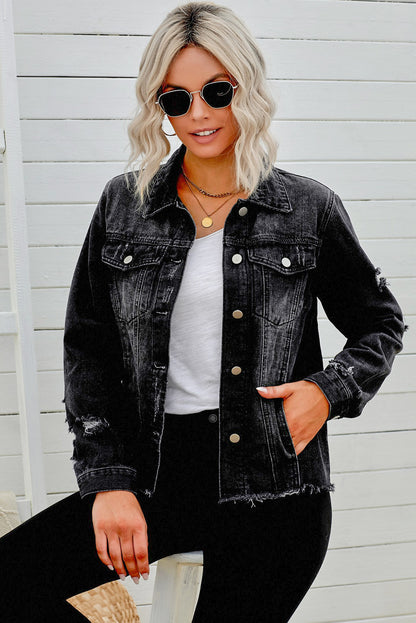 PORTMAN Distressed Denim Jacket