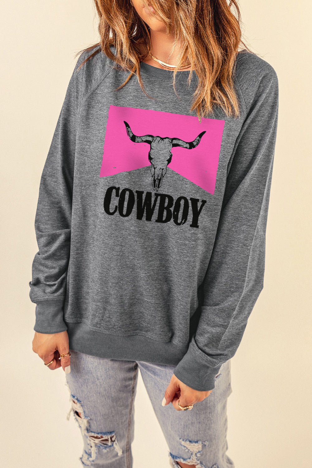 KACEY Bull Graphic Sweatshirt