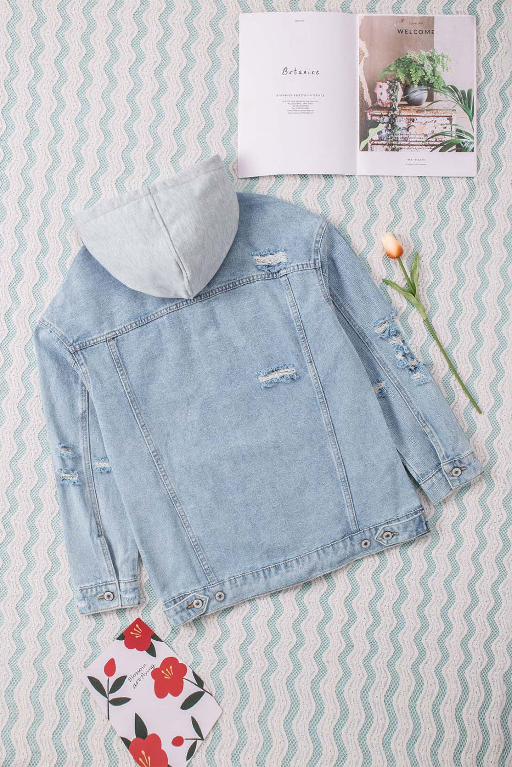 RORY Hooded Denim Jacket