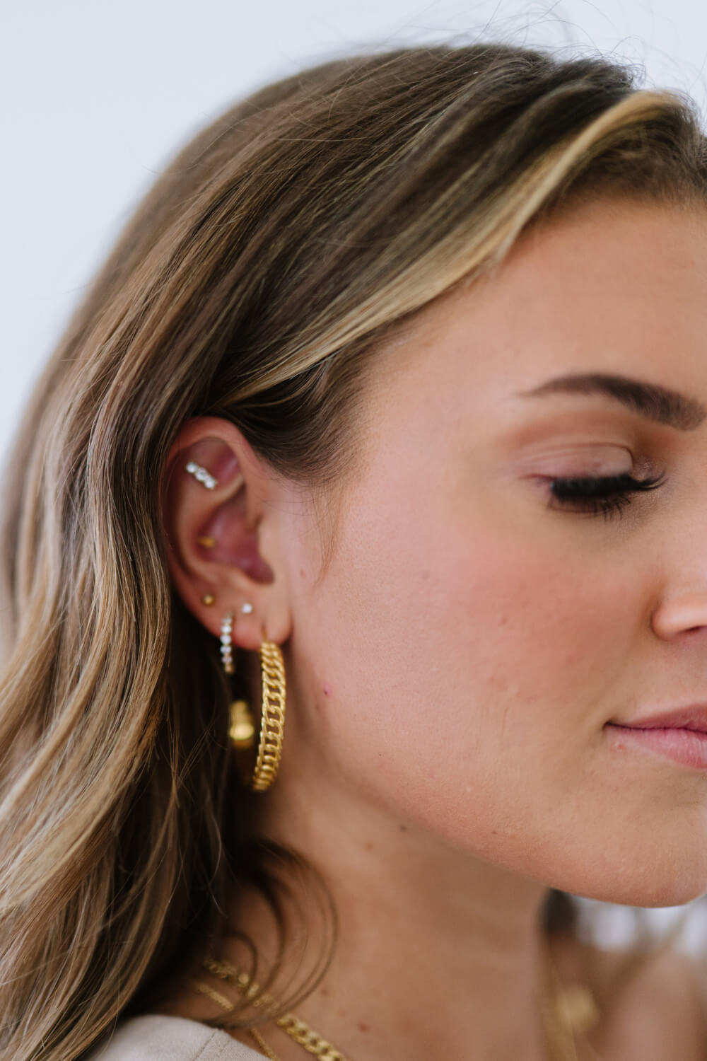 Crushing On You Gold-Plated Hoop Earrings