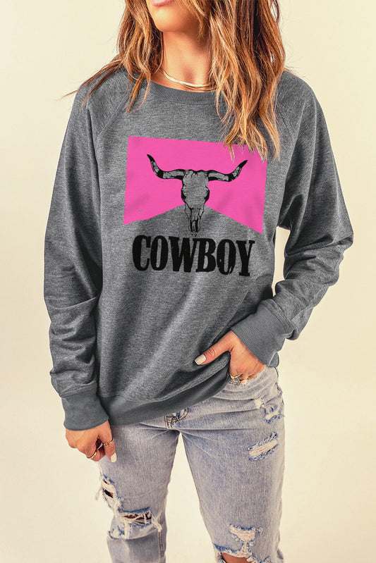 KACEY Bull Graphic Sweatshirt