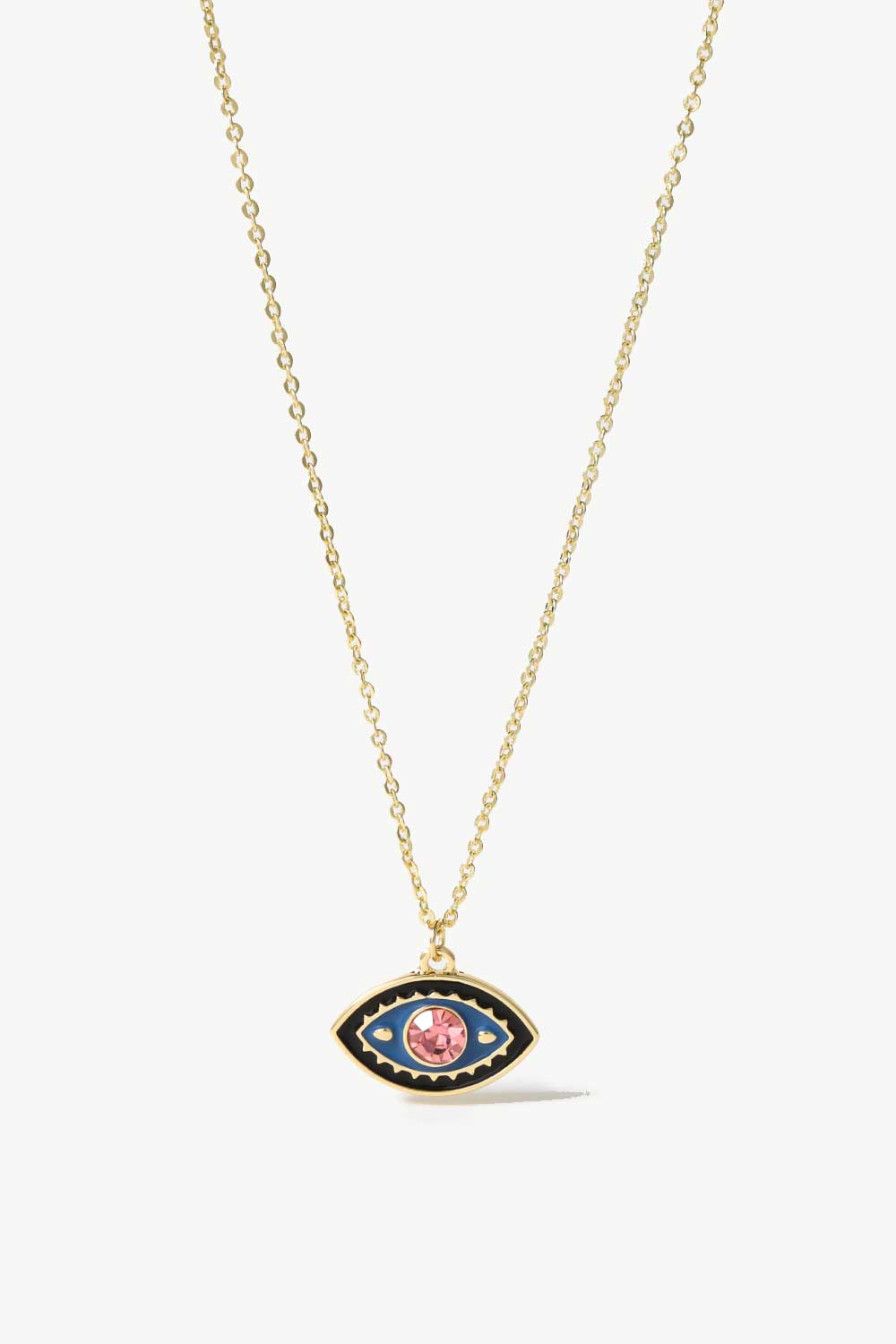 Eye See All Pendant Gold Plated Chain Necklace