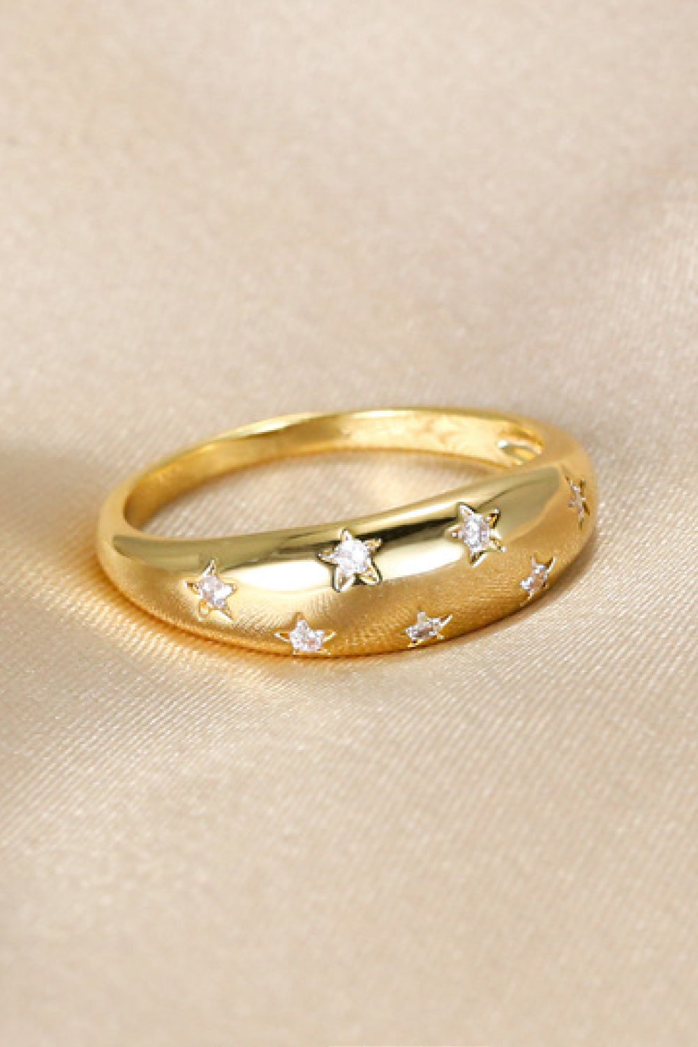 Seek The Heavens 18k Gold-Plated Star Ring