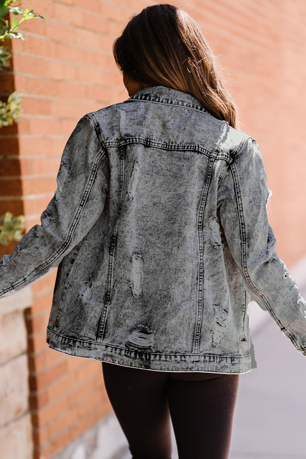 KEYS Acid Wash Denim Jacket