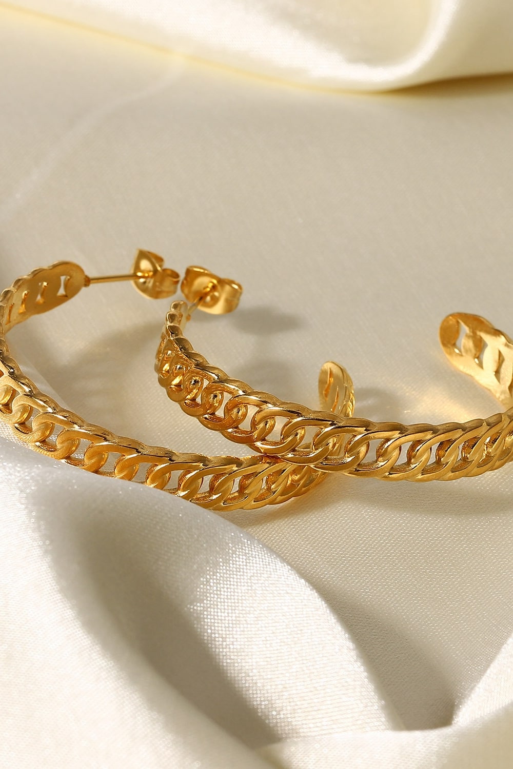 Crushing On You Gold-Plated Hoop Earrings